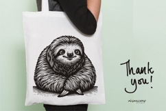 Cute Sloth Vector Illustration Product Image 5