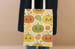 Retro Pumpkin Patch Funny Digital Paper Product Image 5