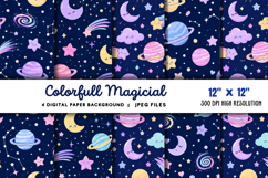 Colorful Magical Digital Background JPG Product Image 1