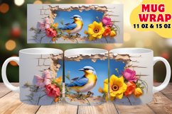 Charming Animal Guests: Spring Mug Wrap Sublimation Product Image 1