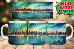 Xmas Snowy Vista Sublimation Wrap 11oz 15oz Product Image 1