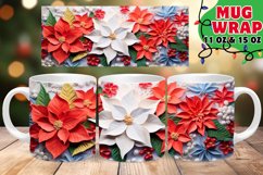 Glacial Charm Christmas Mug Sublimation, 11oz &amp; 15oz Product Image 1