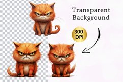 3 PNG Sarcastic Funny Grumpy Cat, Cat sublimation Bundle Product Image 3