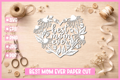 25 Best Mom Paper Cut Hearts SVG I Cricut I Silhouette Product Image 16