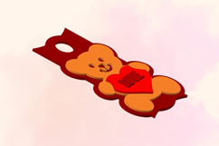 Bear with a Heart, 40 OZ Tumbler, STL File for 3D Printing Product Image 5