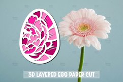 10 3D Easter Egg SVG I Paper cut SVG Design I Easter SVG Product Image 7
