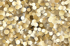 Gold confetti with various sized shiny circles scattered Product Image 1
