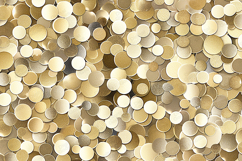 Gold Confetti Circle Background with Luxury Metallic Texture Product Image 1