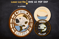 Fishing Bundle SVG laser cut files for Glowforge Product Image 5