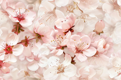 Soft Pink Cherry Blossom Floral Background with Spring Feel Product Image 1