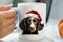 Christmas Peeking Dogs Clipart, Christmas PNG Product Image 5