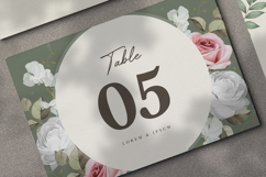 beautiful wedding card invitation set with roses flower Product Image 5