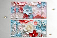 3D papercut patriotic USA flowers | Sublimation Mug designs Product Image 5