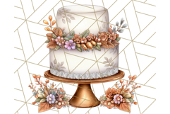 Fall Cake Clipart PNG, Autumn Cakes With Pumpkins Product Image 5