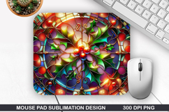Flowers Mouse Pad Sublimation,Christmas Mouse Pad PNG Design Product Image 1