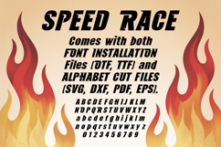 Speed Race Font: Bold Racing Alphabet Letters Product Image 5