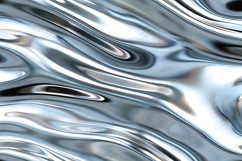 Liquid Silver Chrome Metallic Abstract Flow Background Product Image 1
