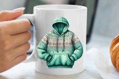Cozy Green christmas Clipart Sublimation, Christmas PNG Product Image 5