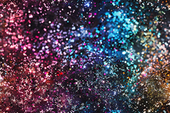Galaxy Multicolor Glitter Sparkle Background Texture Product Image 1