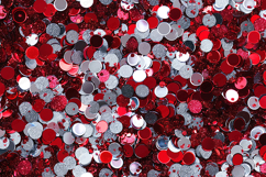 Red and Silver Glitter Confetti Background JPG Texture Product Image 1