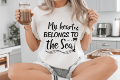 My Heart Belongs to the Sea SVG Design, Summer &amp; Beach SVG Product Image 5