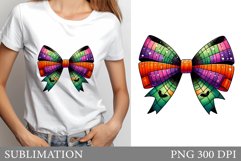 Halloween Bow Sublimation. Halloween Bow T-Shirt Design Product Image 1