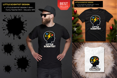 LITTLE SCIENTIST Teacher STEM Design Science Classroom tee Product Image 3