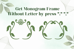 Leaf Crown Monogram | Web Font Product Image 5