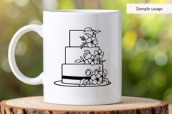 Hand Drawn Wedding Cake SVG Product Image 5