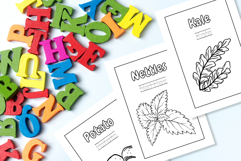 A to Z Vegetable Coloring Book Printable Product Image 5