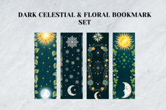 Dark Celestial &amp; Floral Bookmark Set,Mystic Moon &amp; Gothic Product Image 5