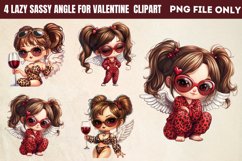 Lazy Sassy Angle for Valentine Clipart PNG Product Image 1