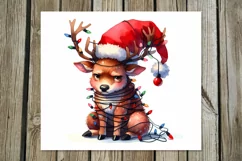 Christmas Deer | 4 funny Skinny tumbler sublimation designs Product Image 5