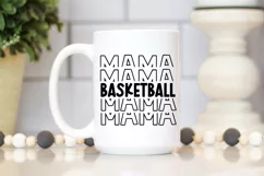 Basketball Mama SVG, Basketball Mama Stacked SVG Product Image 6