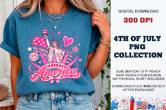 Pink America Liberty PNG | Girly Patriotic Sublimation Product Image 6