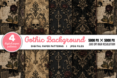 Gothic Background Papers and Clipart JPG Product Image 1