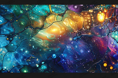 Celestial Galaxy Geode Abstract Background Product Image 1