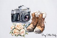Antique Winter Photography Clipart PNG Product Image 1