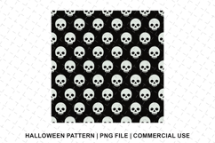 Halloween Skull Pattern Png | Sublimation | Digital Paper Product Image 1