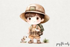 Cute Jungle Animals Tropical Clipart PNG Product Image 1