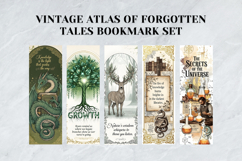 Vintage Atlas of Forgotten Tales Bookmark Set,Literary Gift Product Image 5