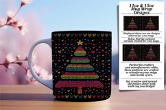 Floral 15oz Mug Wrap Png Design , Holiday Product Image 1