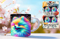 BEAUTY 15oz Mug Wrap PNG Design , Dog Product Image 1