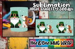 Cheerful thoughts 11oz 15oz sublimation wrap, St Patricks Product Image 1