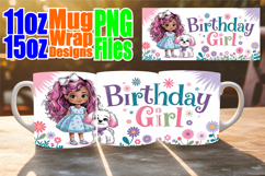 Magical vibes 11oz 15oz sublimation wrap, Birthday Girl Product Image 1