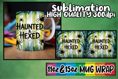 Graceful days sublimation mug wrap, Halloween Product Image 1