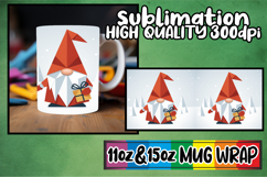 Enchanting thoughts sublimation mug wrap, Gnomes Product Image 1
