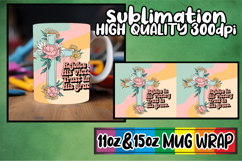 Serene thoughts 11oz 15oz sublimation wrap, Cross Product Image 1