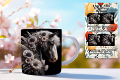 Bold 15oz Mug Wrap Png Template , Horse Product Image 1
