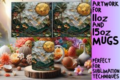 Shimmering Mozaic Mug Wrap: Spring Sublimation Product Image 1